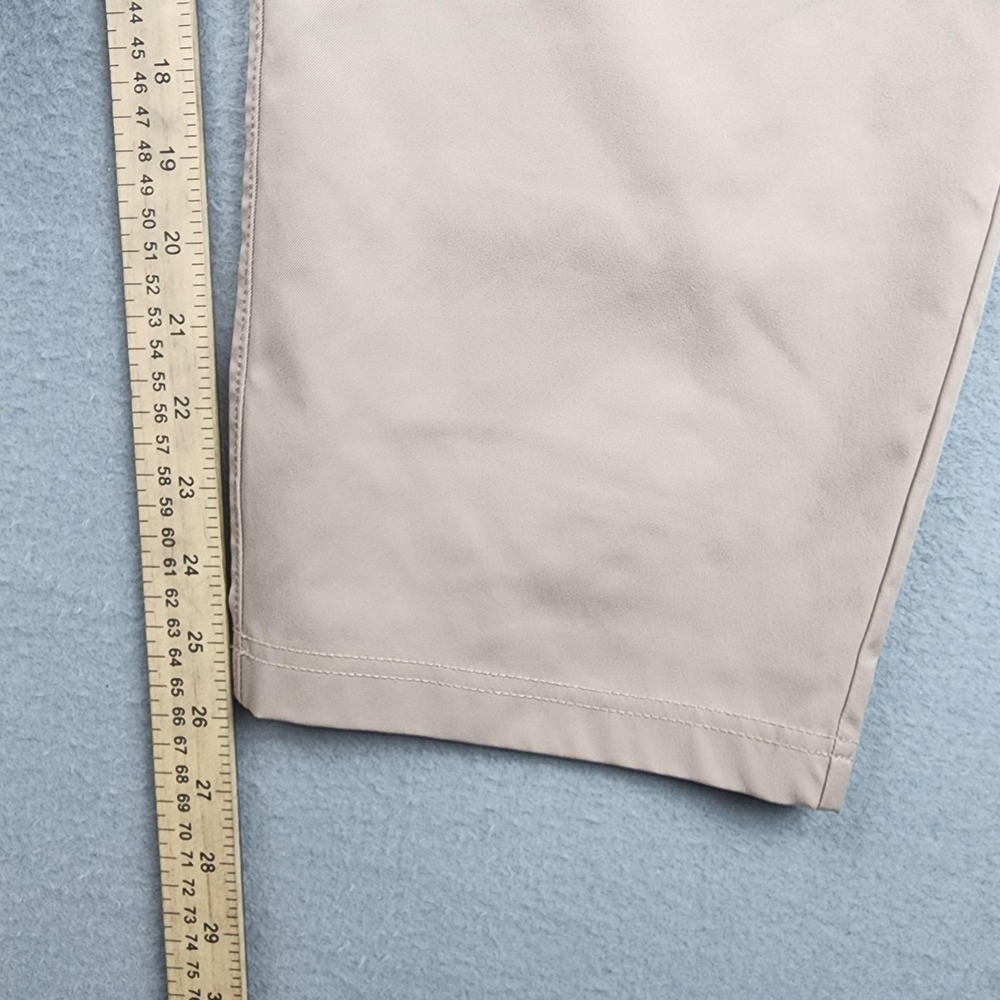 Public Rec Chino Pants Men 42x28(26) Beige Stretch 5 Pocket Straight Microfiber - Picture 8 of 12